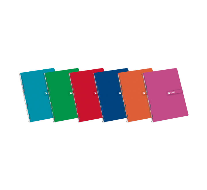 Libreta Folio Tapa Dura 80H Cuadriculado 4x4 60gr colores surtidos