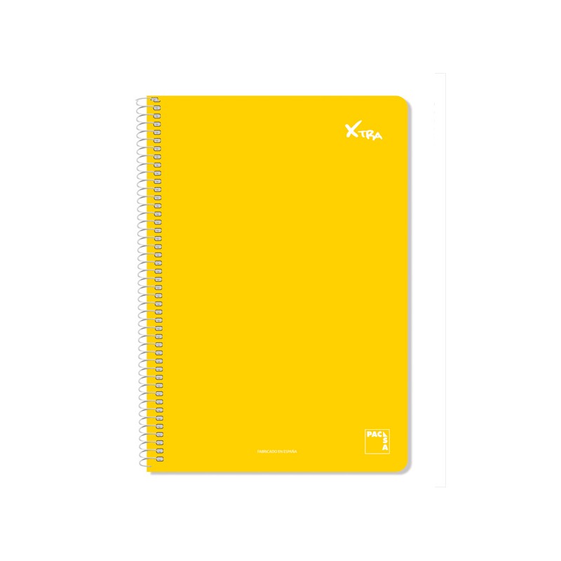 CUADERNO XTRA Fº80H CUADRO 4X4 AMARILLO 