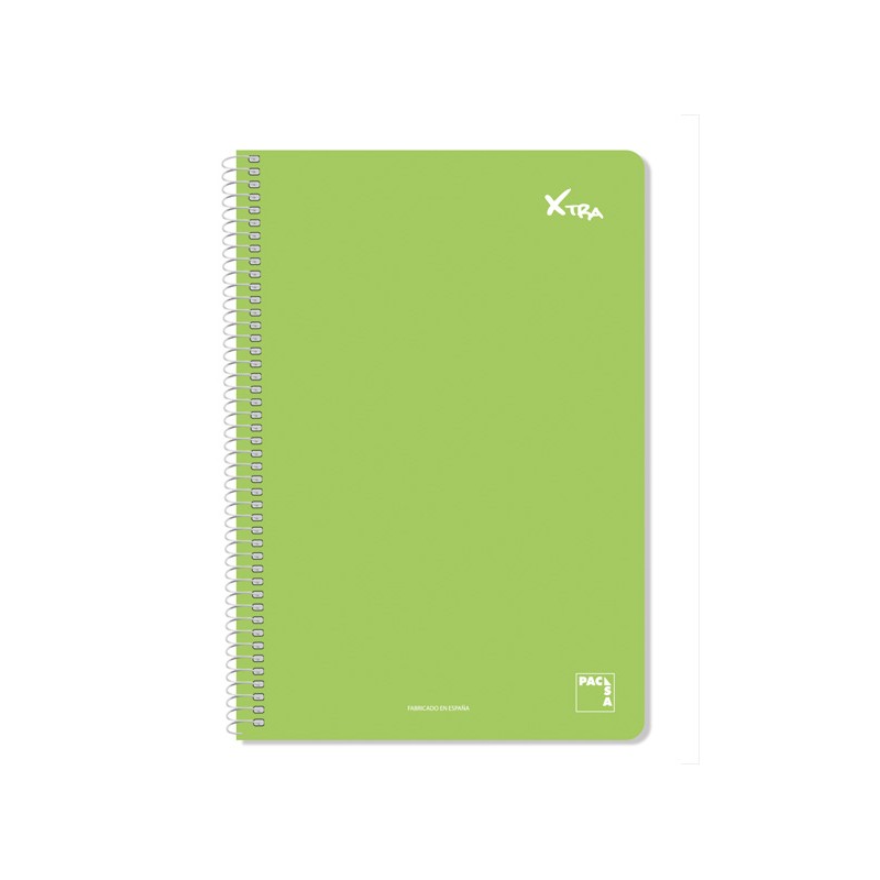 CUADERNO XTRA Fº80H CUADRO 4X4 VERDE 