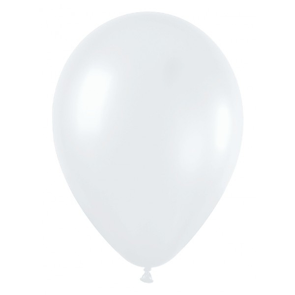 BOLSA 12 GLOBOS 23cm BLANCO