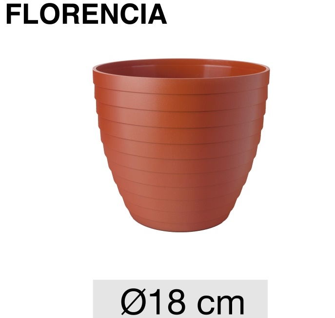 MACETA FLORENCIA TERRACOTA Ø18x16 