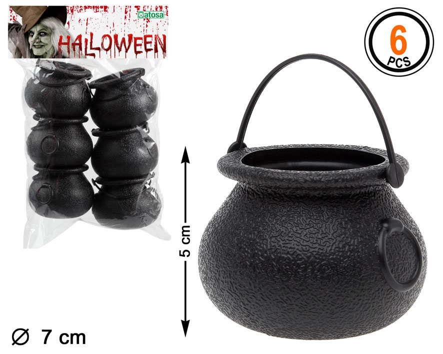 OLLA BRUJAS 28X18 6 U NEGRO