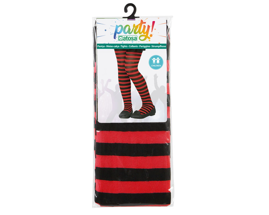PANTYS RAYAS ROJO NIÑO TALLA UNICA 