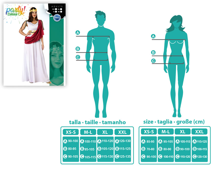 DISFRAZ ROMANA ADULTO CIUDADANA 