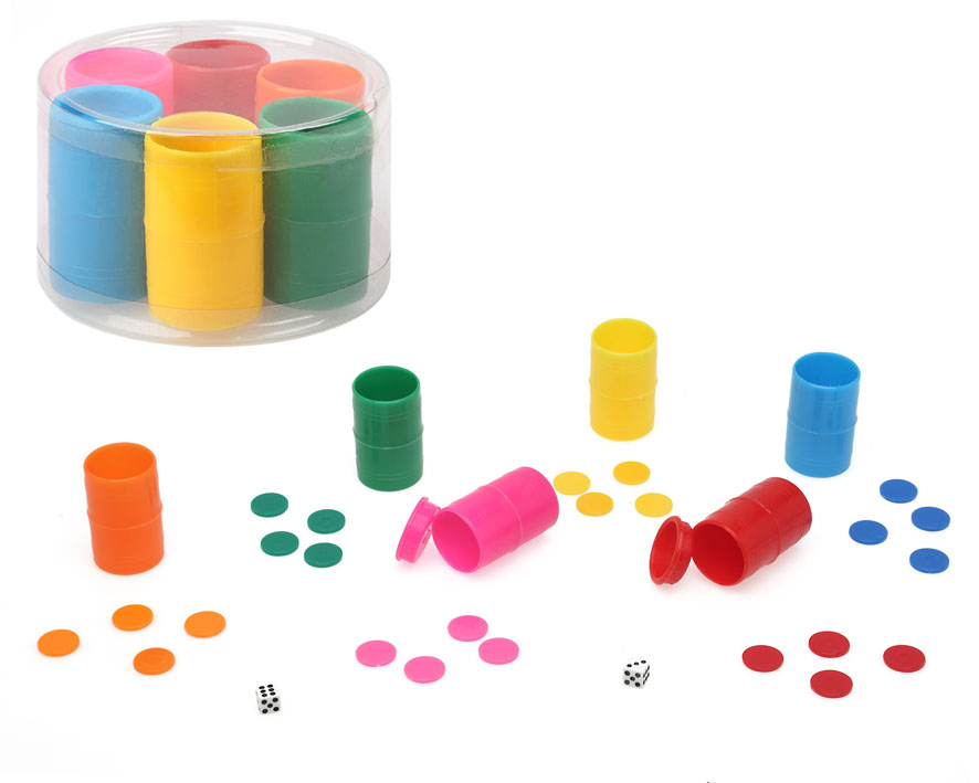 CUBILETE PARCHIS DE 6