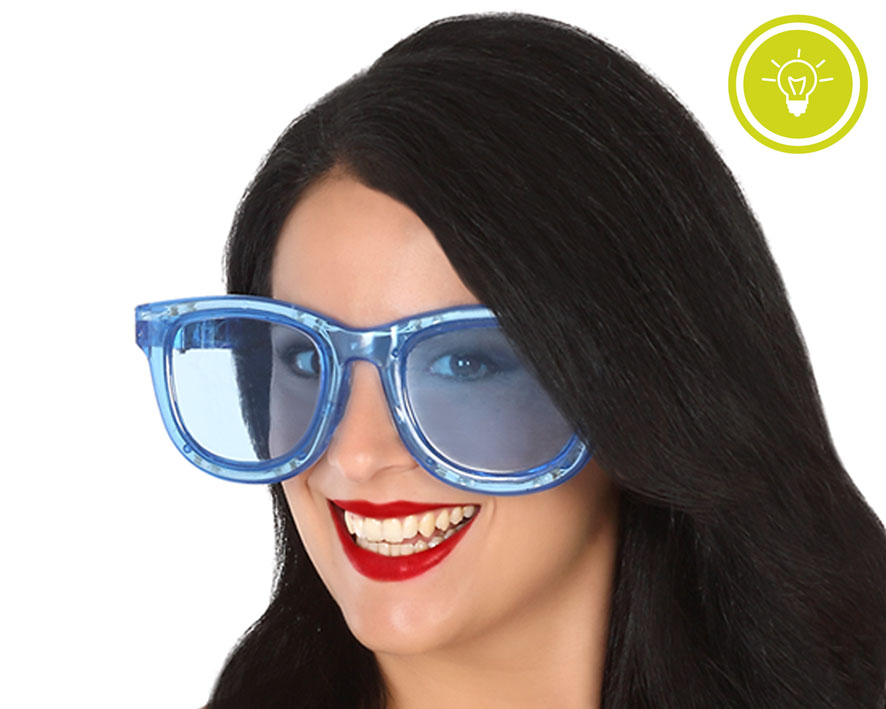 GAFAS CON LUZ AZUL XXL