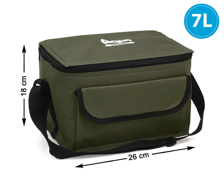 BOLSA NEVERA 26X16X18 CM 7.5L TERMOSELLADO VERDE