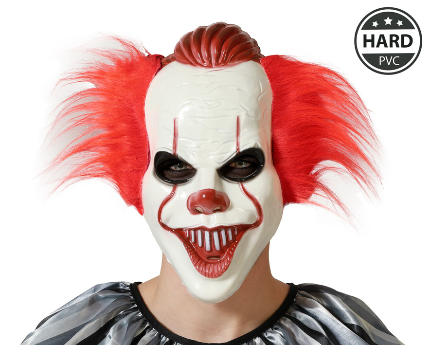 MASCARA PAYASO PELO ROJO PP