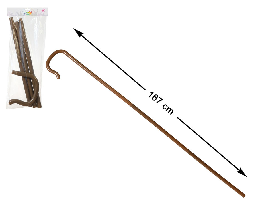 BASTON 167 CM DESMONTABLE MARRON