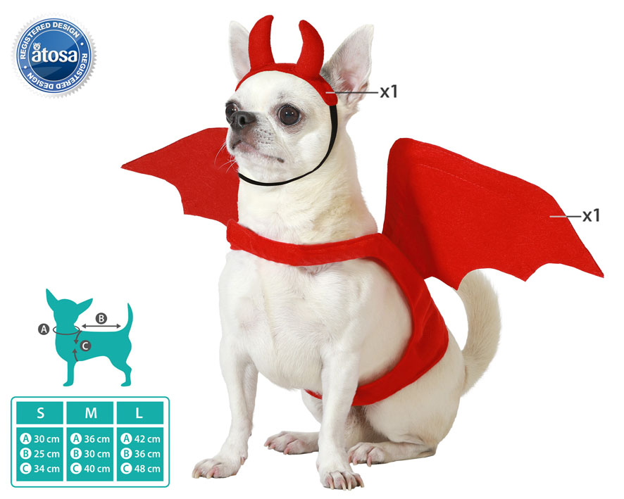 DISFRAZ PARA MASCOTA DEMONIO