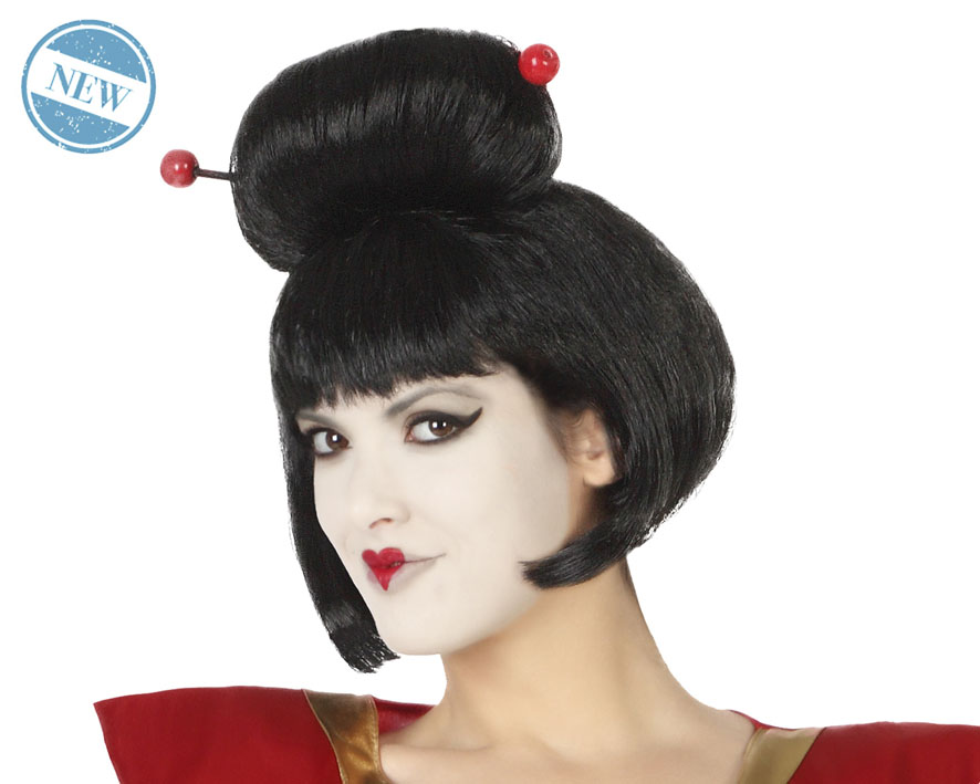 PELUCA GEISHA MORENA 