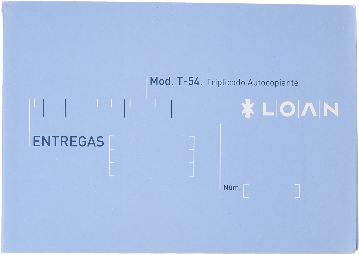 TALONARIO ENTREGAS MOD T 54 TRIPLICADO AUTOCOPIANTE 