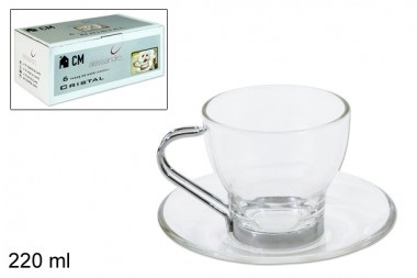 6 TAZAS DE CAFE 220ML