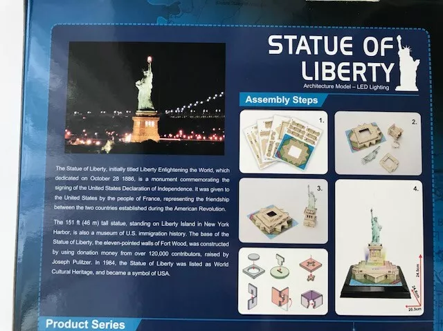 3D PUZZLE ESTATUA DE LA LIBERTAD USA 37 pcs 