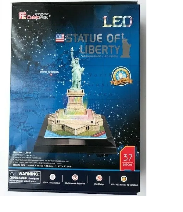 3D PUZZLE ESTATUA DE LA LIBERTAD USA 37 pcs