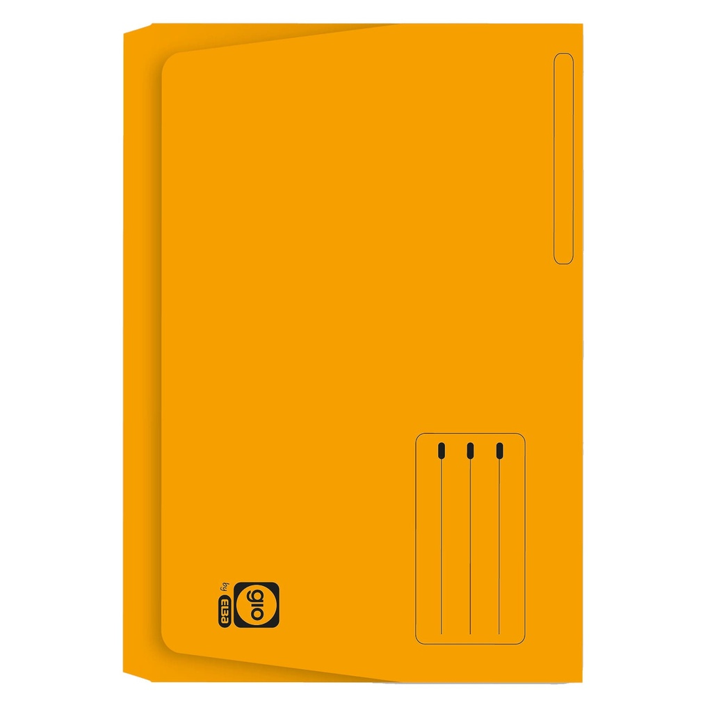 SUBCARPETA GIO POCKET CON BOLSA Y SOLAPA FOLIO CARTULINA 320GR AMARILLO TOSTADO 