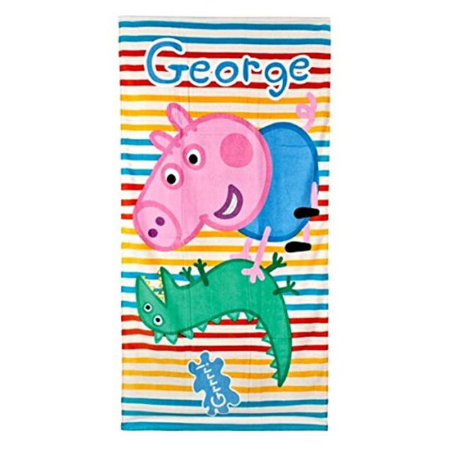 Toalla Peppa Pig - George y Dino 70x140cm