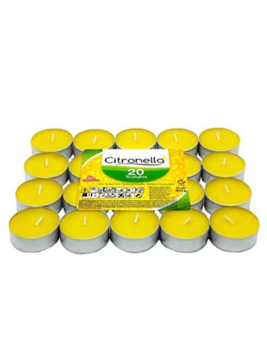 PACK 20 TEALIGHTS CITRONELLA