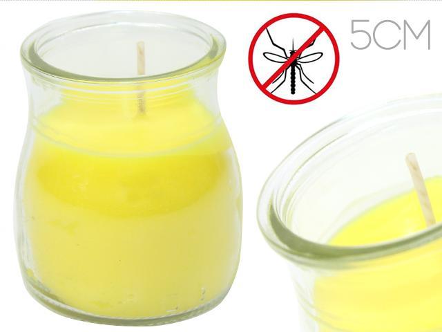 Velon vaso cristal (yogur) aroma citronela