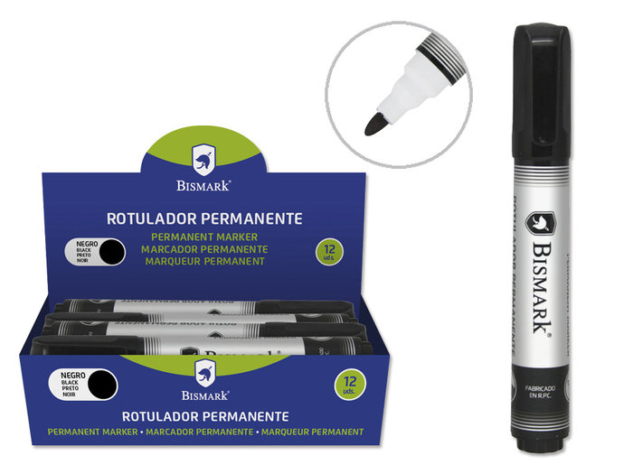 BISMARK ROTULADOR PERMANENTE PUNTA CONICA 1,5MM