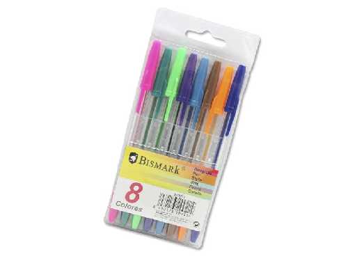 BOLIGRAFOS COLORES x8