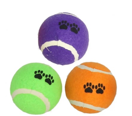 SET 3 PELOTAS MASCOTAS 6CM