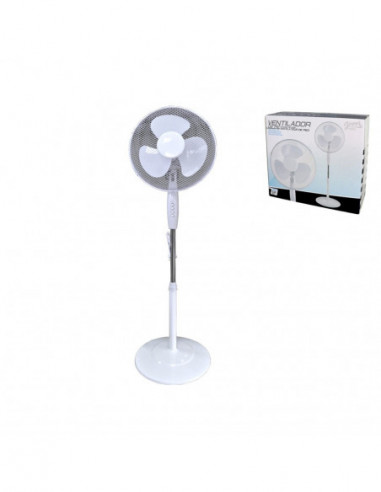 VENTILADOR DE PIE 40CM 45W 1.25MT 3 VEL