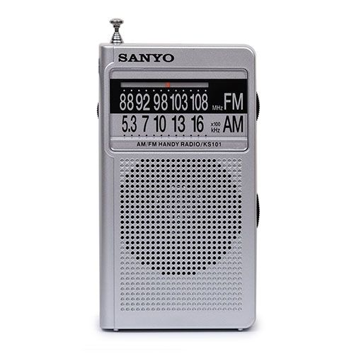 Radio Portátil Sanyo KS101 con Altavoz AM/FM