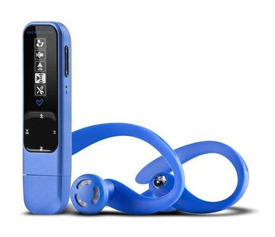 Energy MP3 Active 2 Neon Blue 8GB (Radio FM, Auriculares deportivos, Brazalete) 