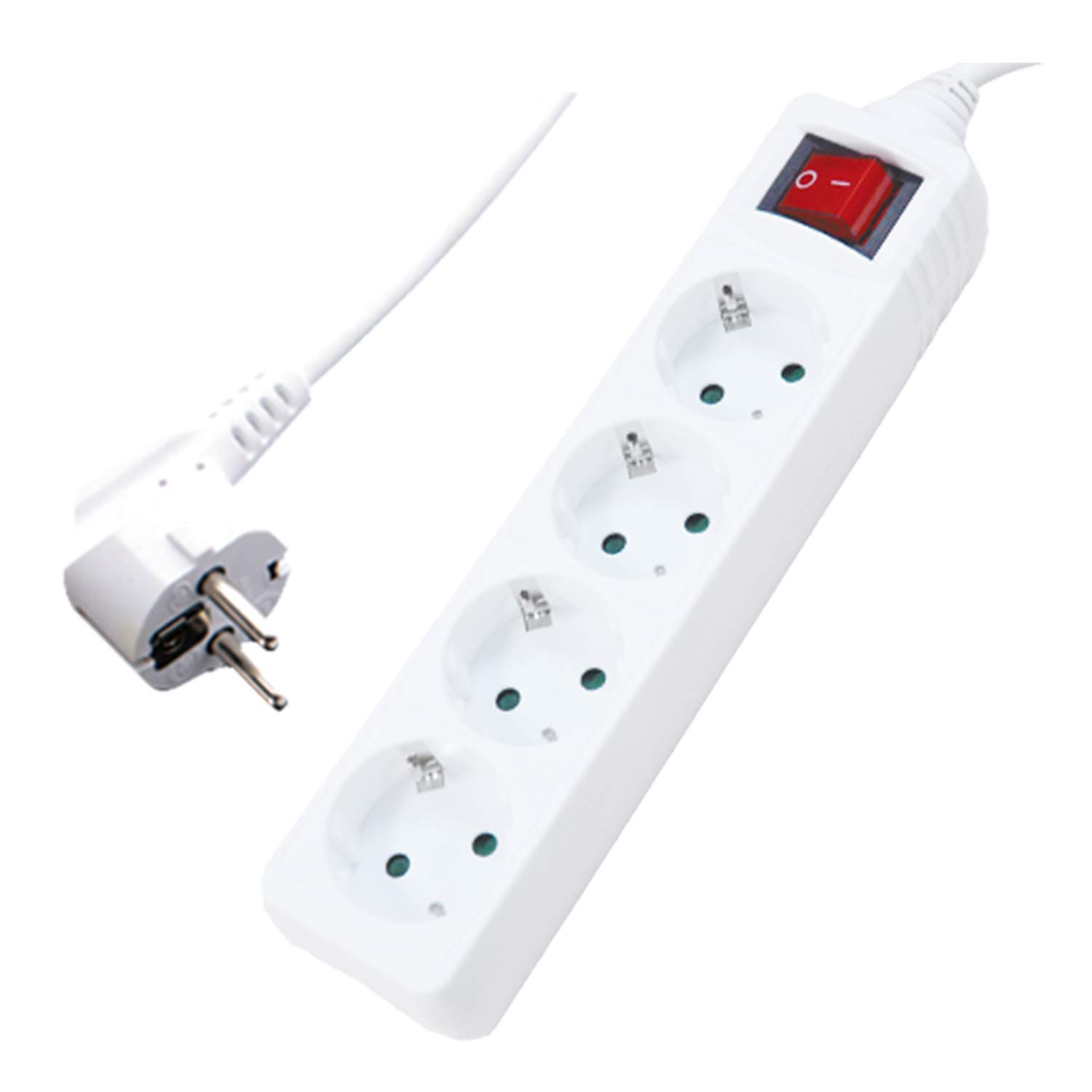 BASE MULTIPLE 4 TOMAS + INTERRUPTOR 3M