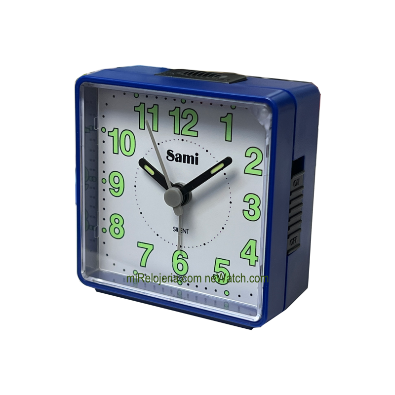 RELOJ DESPERTADOR SAMI S-9957L AZUL 