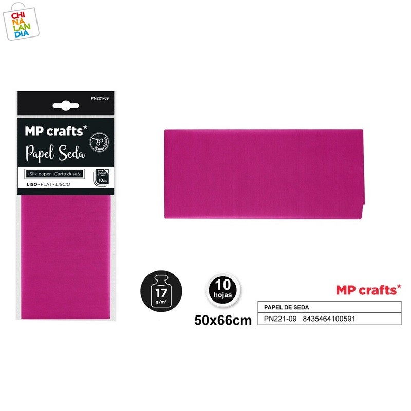 PAPEL SEDA 50x66CM MAGENTA 