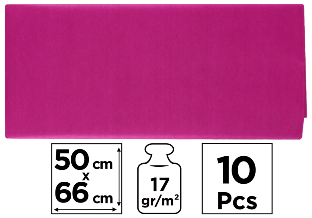 PAPEL SEDA 50x66CM FUCSIA 