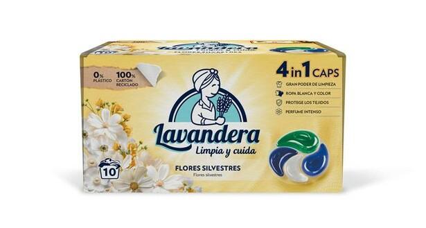 LAVANDERA DET. CAPSULAS 4 EN 1 FLORES SILVESTRES 10UD