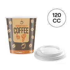 VASO CARTON TAPA DRINK COFFEE TO GO 120CC 