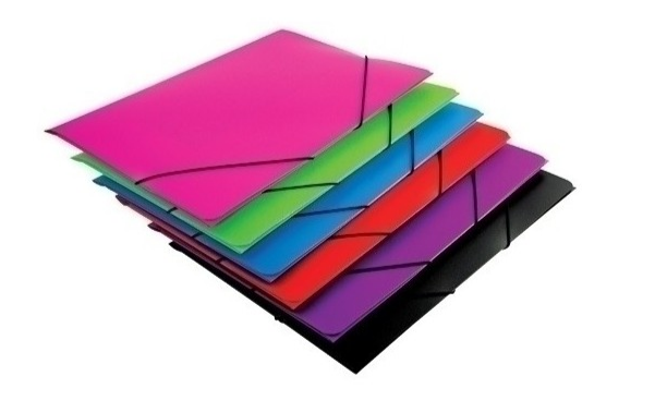 CARPETA MARIOLA GOMAS CON SOLAPA Fº COLORES SURT.