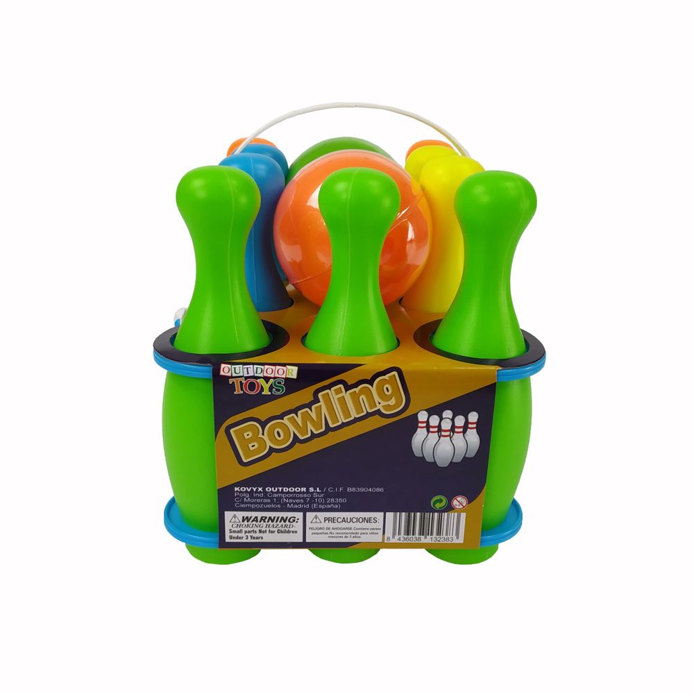 OUTDOOR TOYS. JUEGO DE BOLOS 19 CM