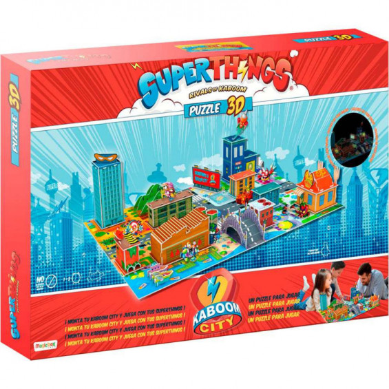PUZZLE 3D SUPERTHINGS KABOOM CITY MAGICBOX