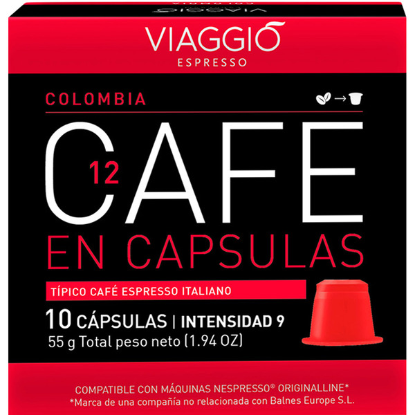 Espresso Colombia 12 café italiano intensidad 9 