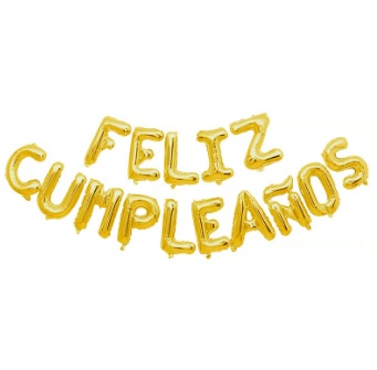 15PC GLOBO MYLAR FELIZ CUMPLEAÑOS 45CM