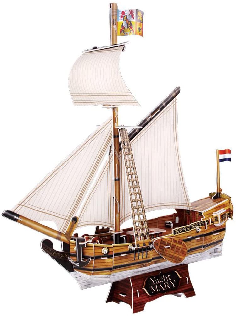 Puzzle 3D Yacht Mary de 83 piezas