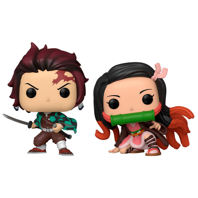 FUNKO POP! BLISTER 2 FIGURAS TANJIRO & NEZUKO - DEMON SLAYER KIMETSU NO YAIBA 