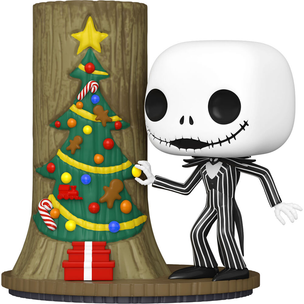 Figura POP 1360 Disney Deluxe Pesadilla Antes de Navidad 30th Anniversary Jack Skellington With Christmas Door 