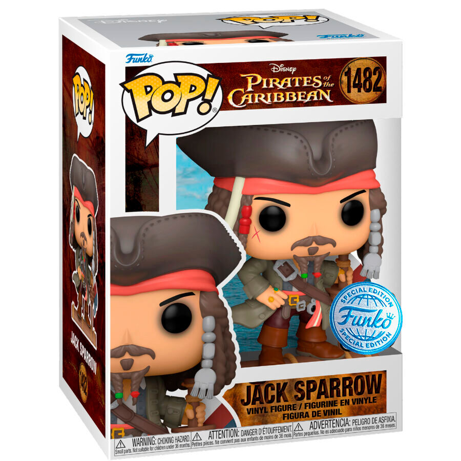 FUNKO POP! JACK SPARROW EXCLUSIVE 1482 - PIRATAS DEL CARIBE