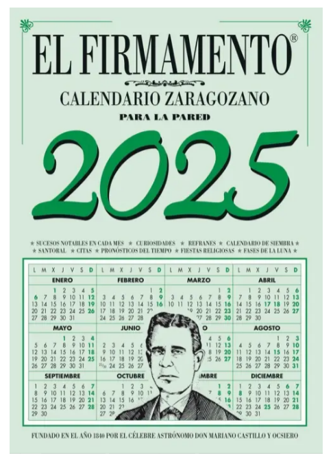 CALENDARIO ZARAGOZANO DE PARED 2025 