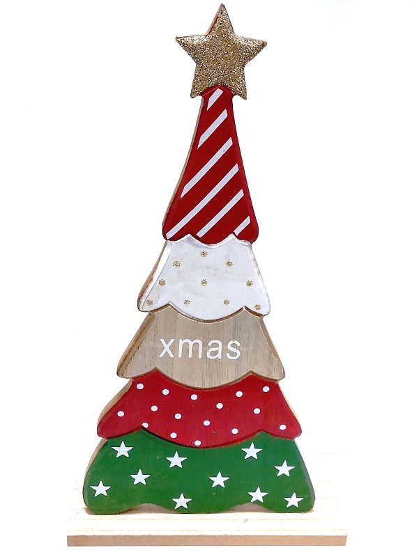 ARBOL MULTICOLOR NAVIDAD 29X17CM