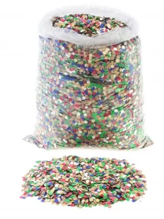 Confeti Clasico Redondo. MULTICOLOR 5 KG 