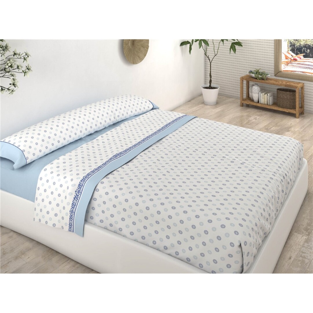 Juego de sábanas Tender azul 135 -140 cm, Dormitorio