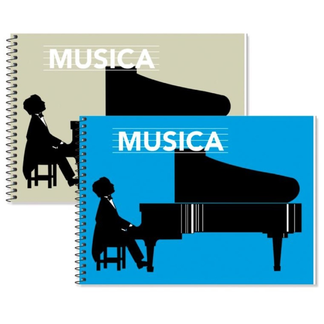 LIBRETA MUSICA PARTITURAS A5 x20hojas 155x215 