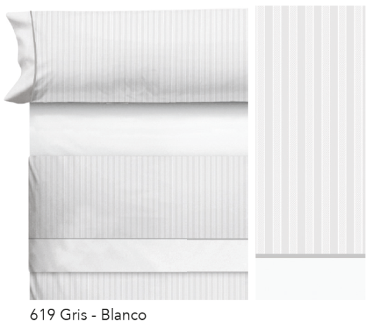 JUEGO DE SABANAS TORAS 619 - GRIS-BLANCO 80/90 cms 619 - GRIS-BLANCO 105 cms 619 - GRIS-BLANCO 120/135 cms 619 - GRIS-BLANCO 150 cms 619 - GRIS-BLANCO 160 cms 619 - GRIS-BLANCO 180 cms 619 - GRIS-BLANCO 200 cms 
